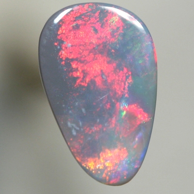 SOLID SEMI BLACK OPAL Cherry red and fire red
